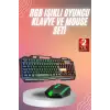 RGB Işıklı   Klavye Q Klavye Mouse Hediyeli