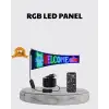 RGB LED Panel – Çok Renkli, Kumandalı, USB Bağlantılı Yazı ve GIF Gösterimli Akıllı Lamba