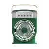 Şarjlı 600 Ml Su Hazneli Taşınabilir Masaüstü Vanilatör  Güçlü Fan Ve 2000 Mah Pil Yeşil