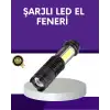 Şarjlı Mini LED El Feneri 2000 Lümen Su Geçirmez