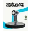 Sessiz Çalışan Taşınabilir Fan | USB Şarjlı ve Kompakt Tasarım