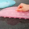 Silikon Fırçalı Banyo Masaj Matı Ve  Ayaklar İçin Topuk Masaj Paspası