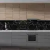 Siyah Mermer Desenli Yapışkanlı Kaplama Kağıdı 5 Metre