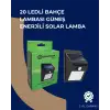 Solar Enerjili 20 LED Duvar Lambası | Hareket Sensörlü, Su Geçirmez, Kablo Gerektirmez