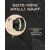 SQ-16 Mini Series 10 Akıllı Saat | Şık ve Hafif Tasarım, 3 Kordon Seçeneği