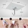 Süper Güçlü Yapışkanlı Suya Dayanıklı Şeffaf Askı 5li Set Yeniden Kullanılabilir Kancalar