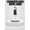 Taşınabilir Askılı Ampul Kamp Lambası Askılı Type-C Şarjlı Bahçe Lambası