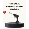 Taşınabilir Basınçlı Yıkama Makinesi – 5m Hortumlu, Köpük Şişeli, 48V Güçlü