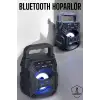 Taşınabilir Bluetooth Hoparlör Led Işıklı Uzun Pil Ömrü