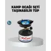 Taşınabilir Kamp Ocağı Seti Pişirme Alanı Ayarlanabilir Alev
