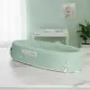 Taşınabilir Portatif Bebek Yatağı,Sırt Çantasına Dönüşebilen Portatif Bebek Beşiği (Yeşil)