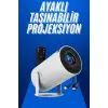 Taşınabilir Projeksiyon Ayaklı Projektör Android Uyumlu HDMI Girişli