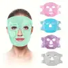 Terapi Jel Yüz Maskesi Soğuk Ve Sıcak Boncuklu Ayarlanabilir Maske (Yeşil)
