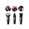 Tıraş Makinesi 3 Başlıklı T Başlıklı Hassas Ciltlere Özel Saç Sakal Vücut Kulak ve Burun