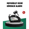 Titreşim Sensörlü Alarm Disk Kilidi Motosiklet Scooter Bisiklet