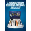 Unısex Yuvarlak Ekranlı 7 Kordonlu Akıllı Saat GPS Destekli Çoklu Kordon Seçeneği