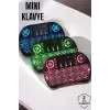 USB Bağlantılı Mini Q Klavye Işıklı Tüm Cihazlara Uyumlu