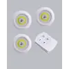 Uzaktan Kumanda İle Kontrol Edilebilen Yapışkanlı 3 Lü Kablosuz Led Spot Lamba