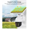 Wifi Uygulamalı Gece Görüşlü Solar Güneş Enerjili Kamera Akıllı Dış Mekan Güvenlik Kamerası