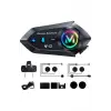 Y12  Motor Kask Kulaklık Rgb Modlu Radyolu Motosiklet Kulaklık 5.3 Bluetooth Intercom