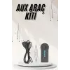 Yeni Nesil Bluetooth Aux Araç Kiti Siyah TV Tablet Telefon Araç Araba