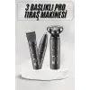 Yüksek Performanslı 3 Başlıklı Profesyonel Şarjlı Islak ve Kuru Kullanıma Uygun