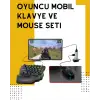 Yüksek Performanslı Mobil Oyun Aksesuarı – 5 Parçalı Klavye Mouse Dönüştürücü Set