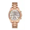 Zarif ve Şık Özel Tasarım Roma Rakam Detaylı  Metal Bayan Kol Saati (rose)