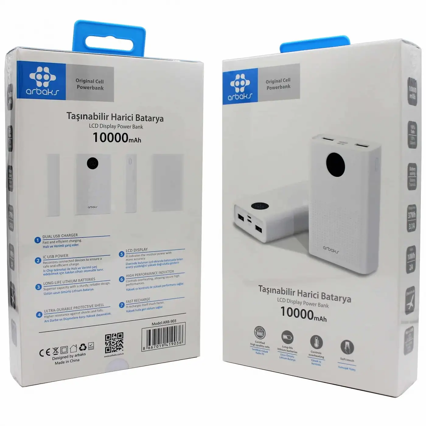 10000 Mah PowerBank Arbaks ARB-900