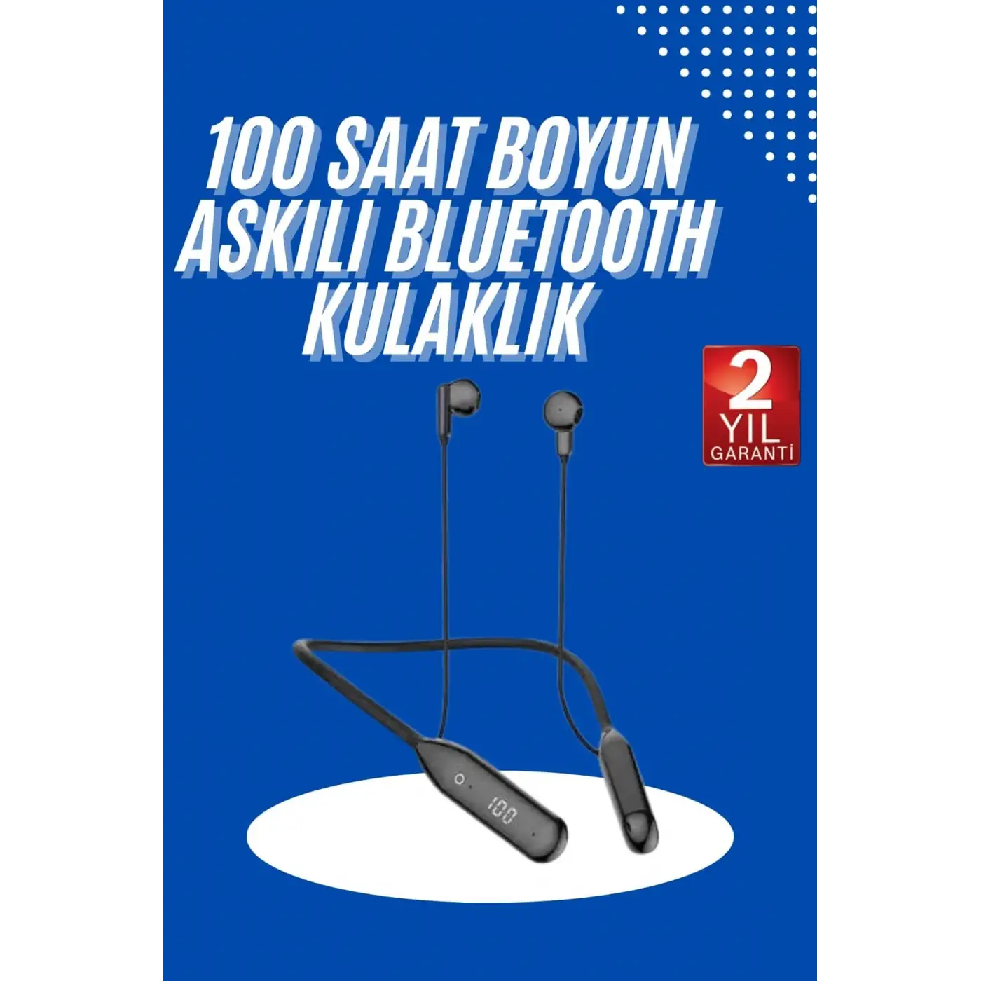 100Saat Uyumlu Bluetooth Kulaklık Kablolu ANC Özellikli Kulaklık
