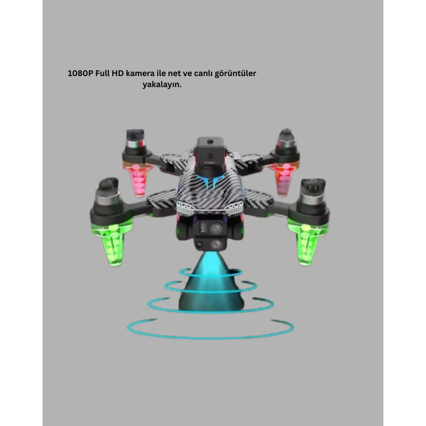 1080P Full HD Katlanabilir Drone Uzun Uçuş Süreli Hafif Tasarım