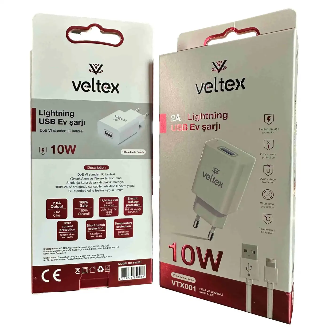 10W 2A (İphone) Şarj Aleti Veltex VTX001