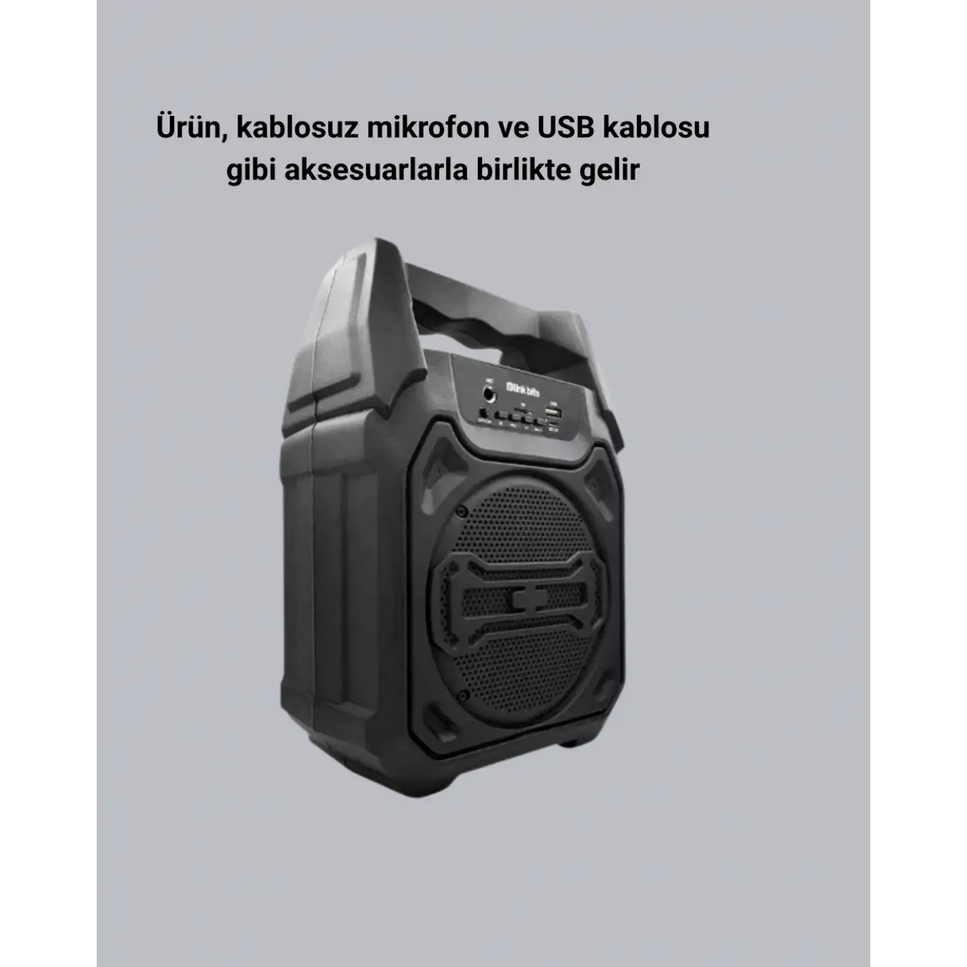 10W Gücünde Kablosuz Hoparlör – Şarjlı, FM Radyolu ve Taşınabilir