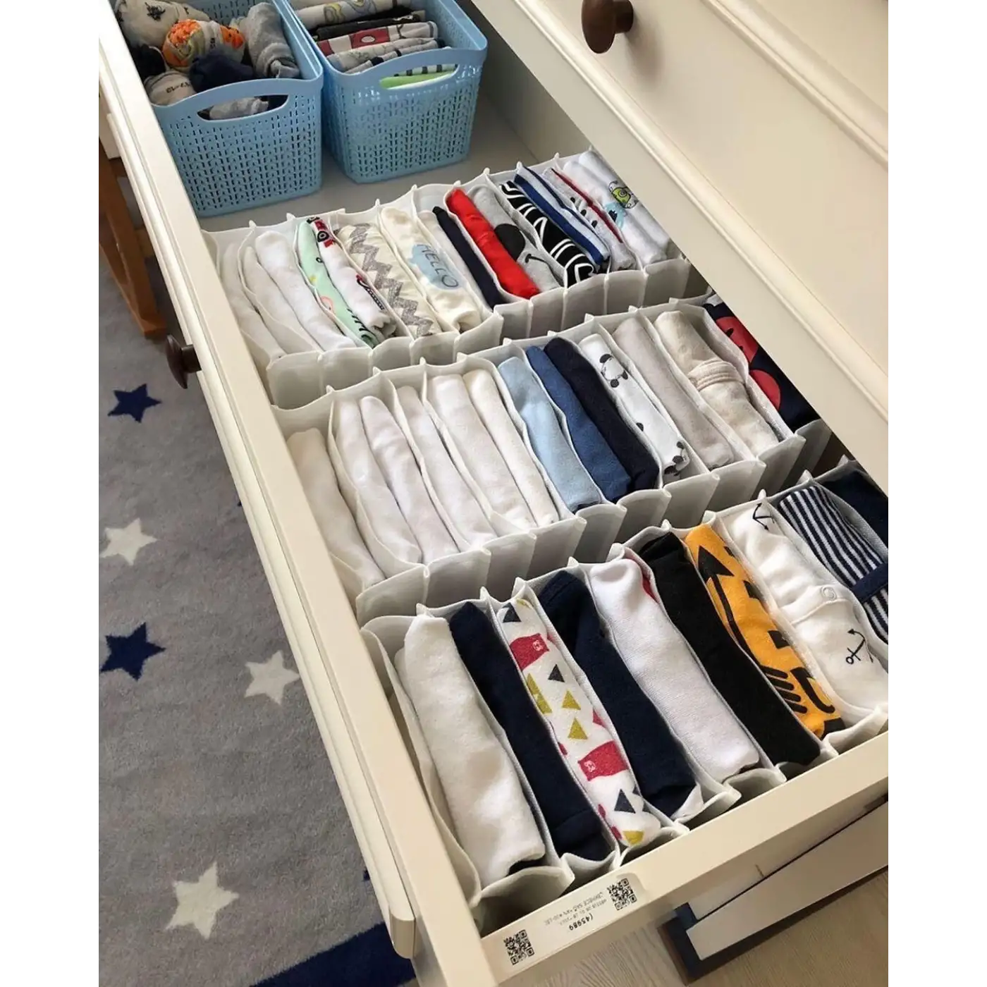 11 Bölmeli Dolap ve Çekmece Içi Düzenleyici Akordiyon Organizer M-00500 (1 Adet)