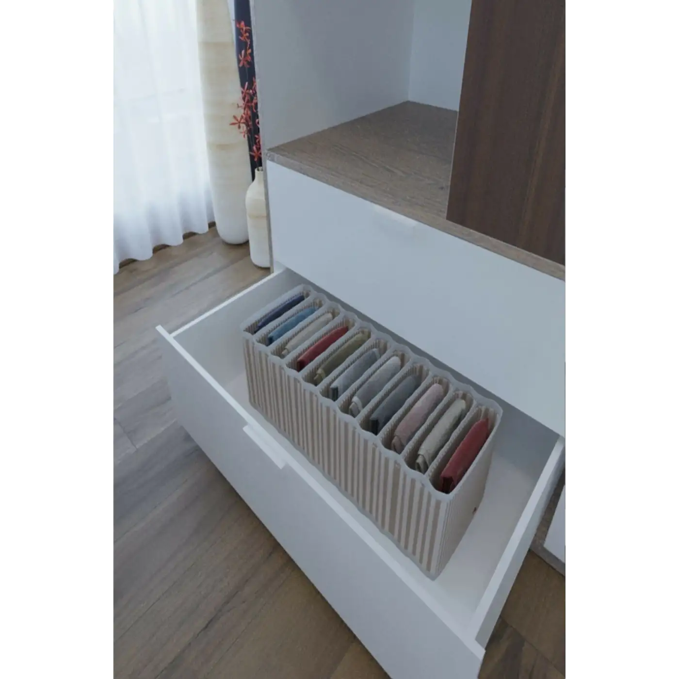 11 Bölmeli Dolap ve Çekmece Içi Düzenleyici Akordiyon Organizer M-00500 (1 Adet)