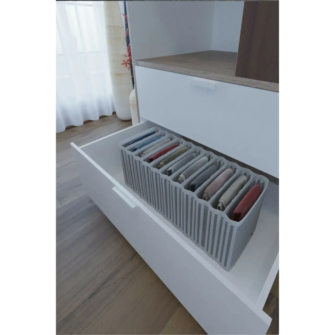 11 Bölmeli Dolap ve Çekmece Içi Düzenleyici Akordiyon Organizer M-00500 (3 Adet) 00517