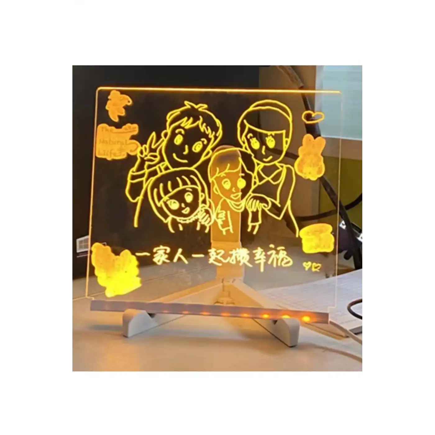 12 Inc Led Işıklı Çizim Tahtası Ayarlanabilir Stant Ve Kalemleri İle