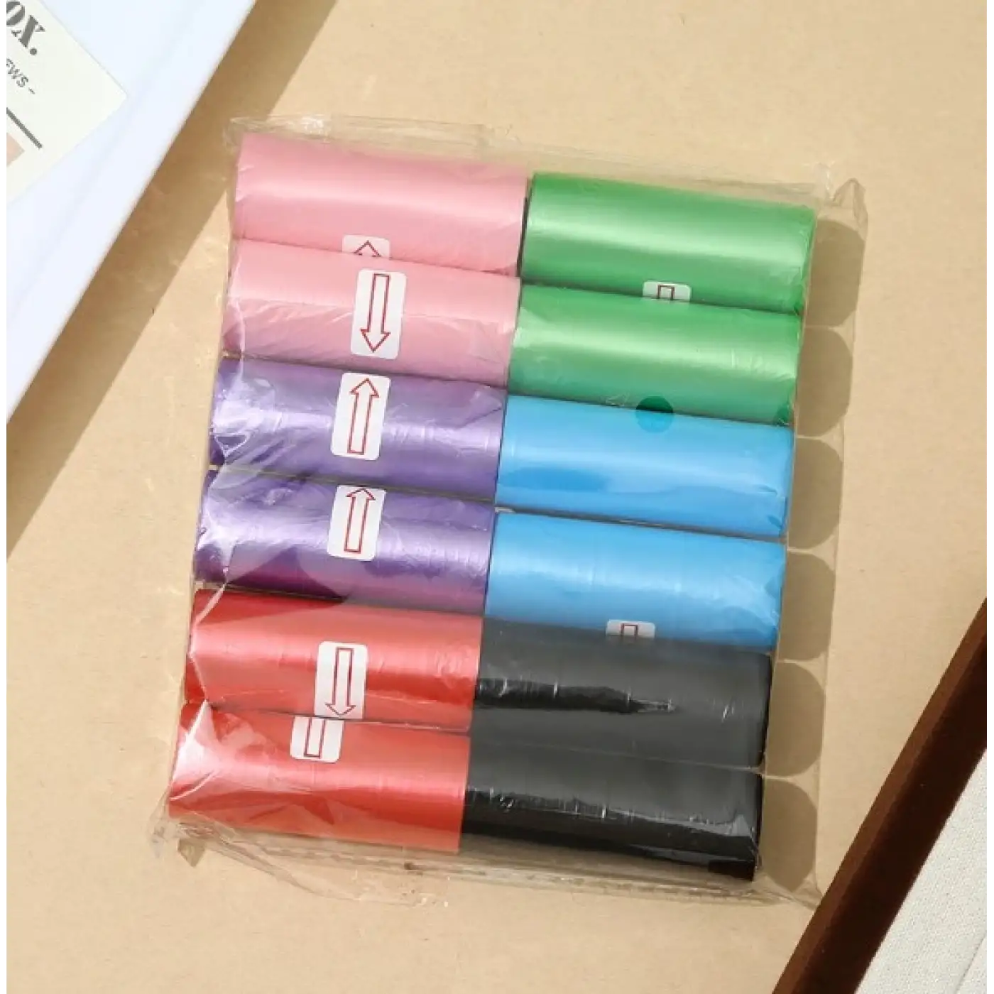 12li Köpek Dışkı Poşeti Düz Renkli Set