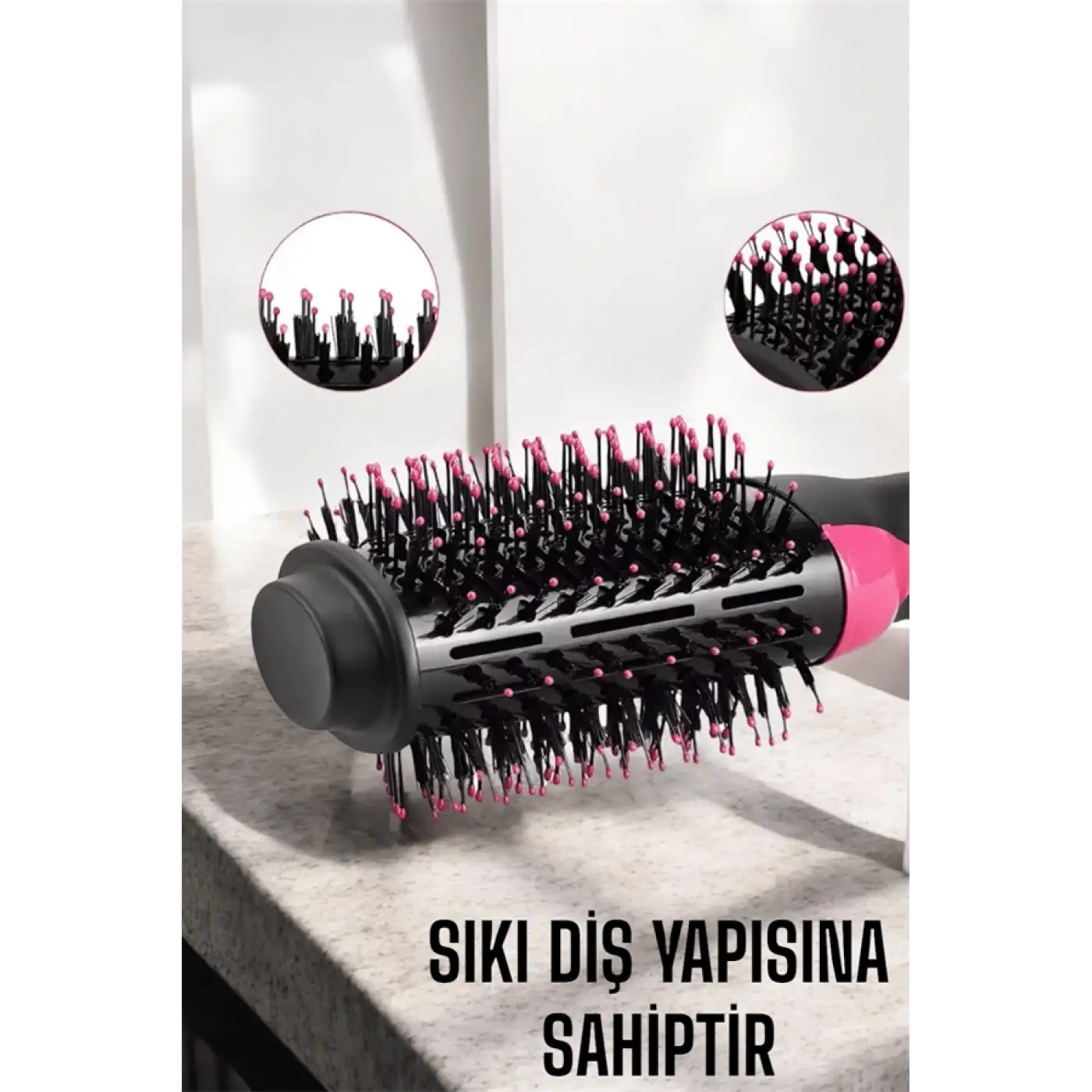 1200 Watt Gücünde, Negatif İyon Teknolojili, 3 Isı Kademeli Fön Tarağı