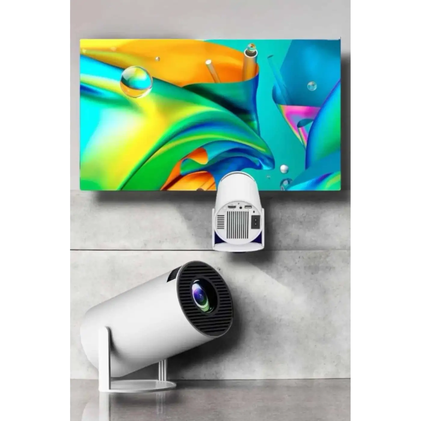 130 İnç Geniş Ekran ve 4K Destekli Full HD Projeksiyon Cihazı