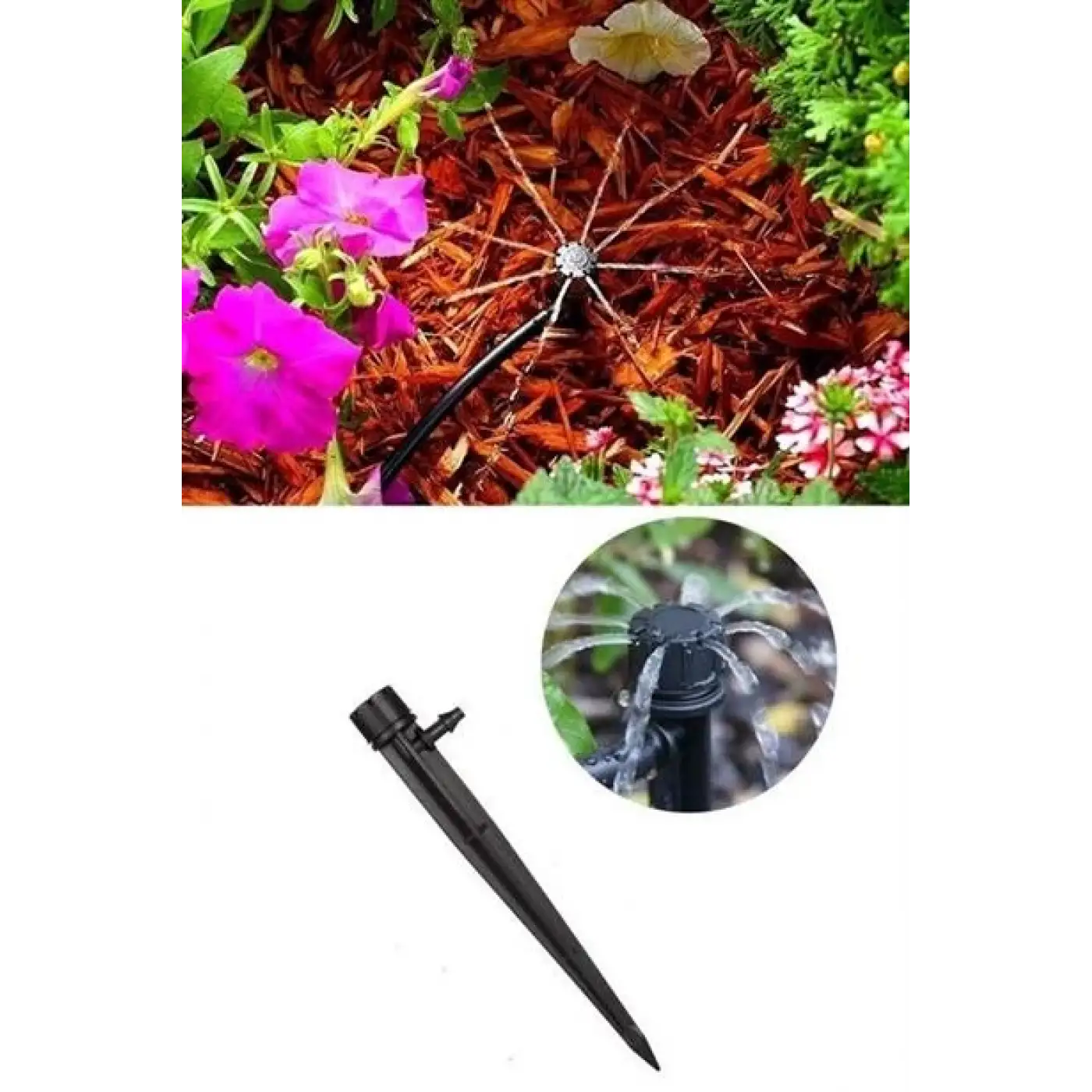 15 Metre Bahçe Damlama Sulama Sistemi Seti Hortum ve Ek Parçaları