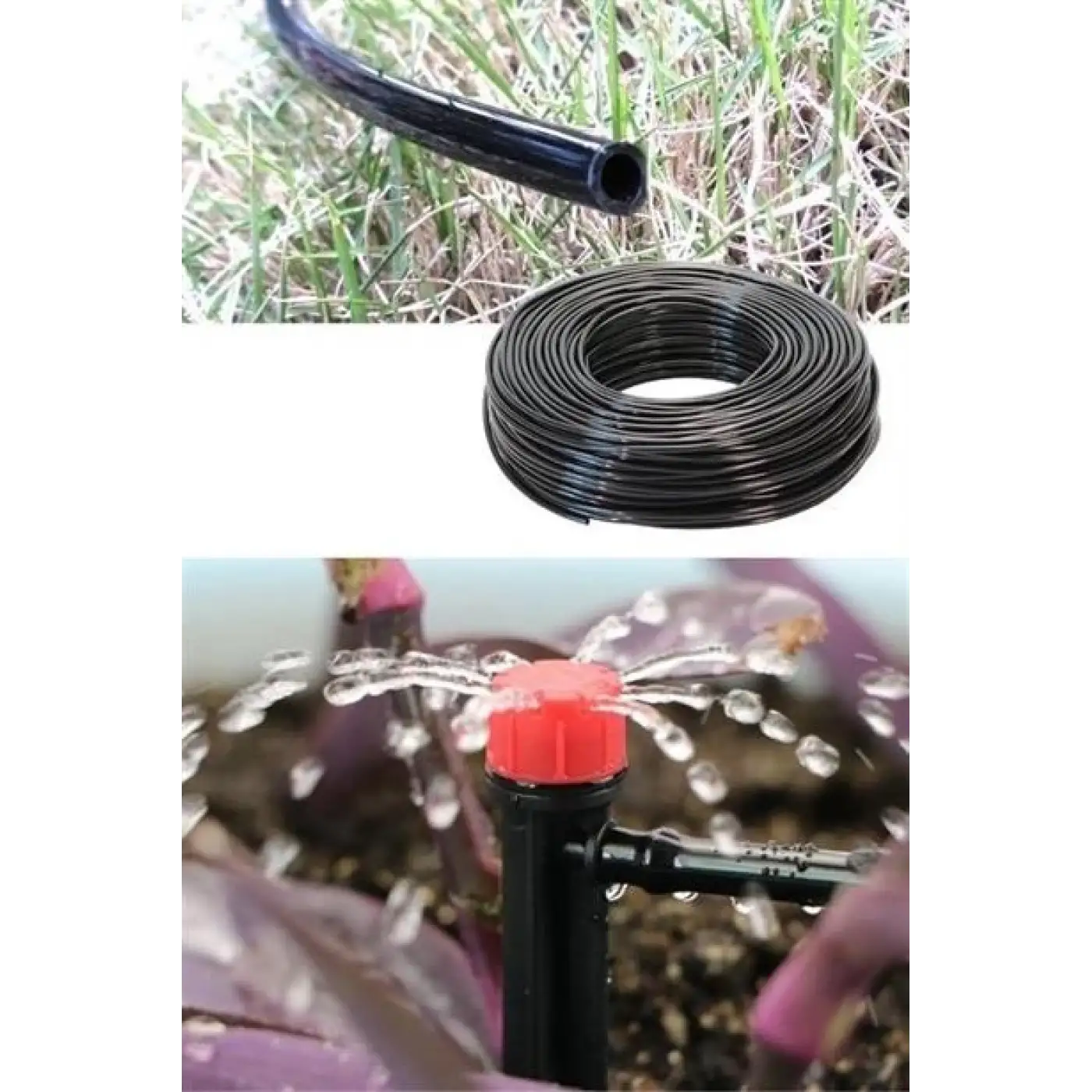 15 Metre Bahçe Damlama Sulama Sistemi Seti Hortum ve Ek Parçaları