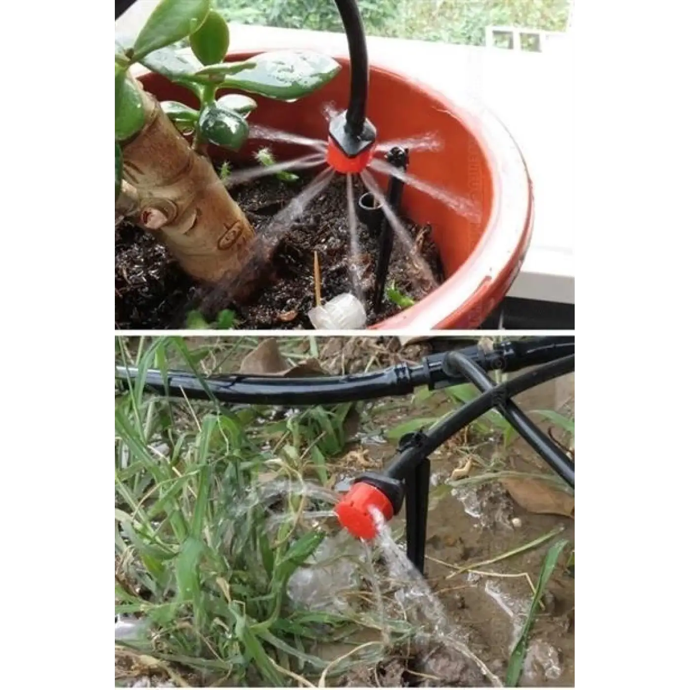 15 Metre Bahçe Damlama Sulama Sistemi Seti Hortum ve Ek Parçaları