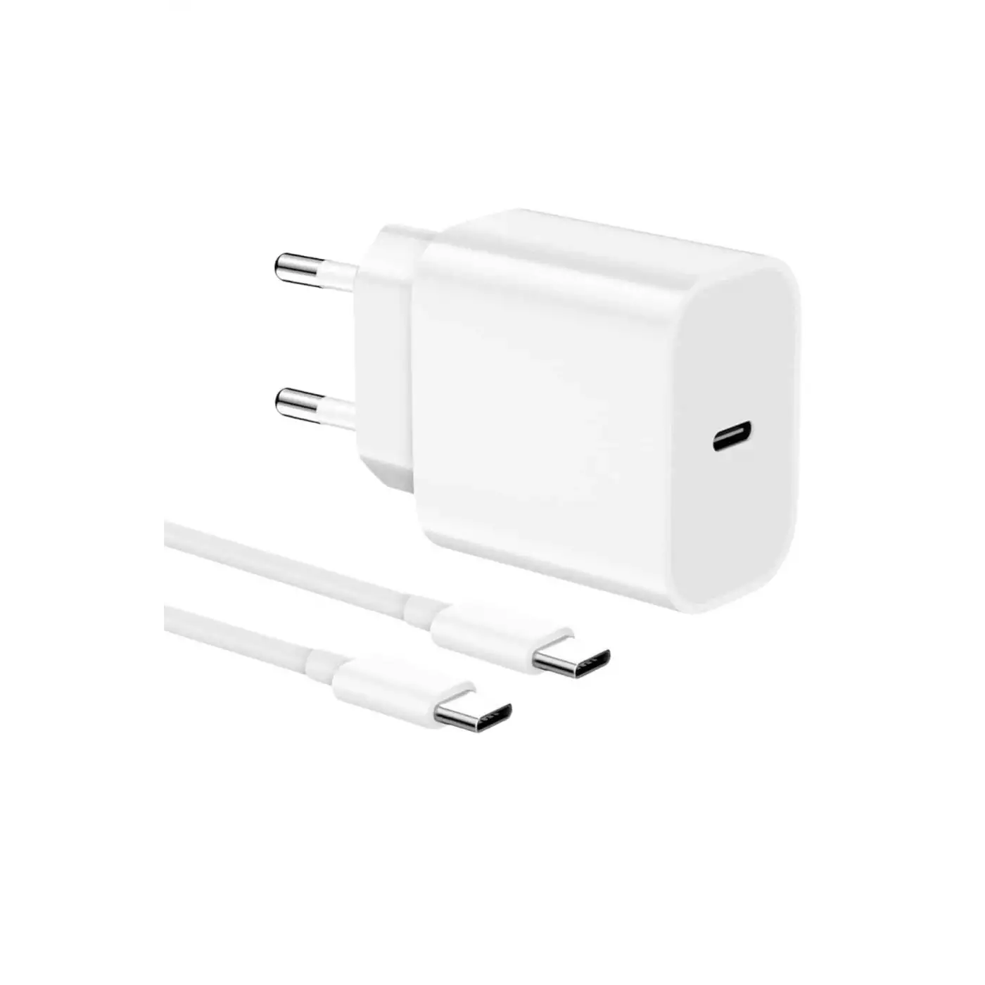 15/Pro/Pro Max 20W İOS Uyumlu Hızlı Şarj Aleti Adaptörlü Beyaz