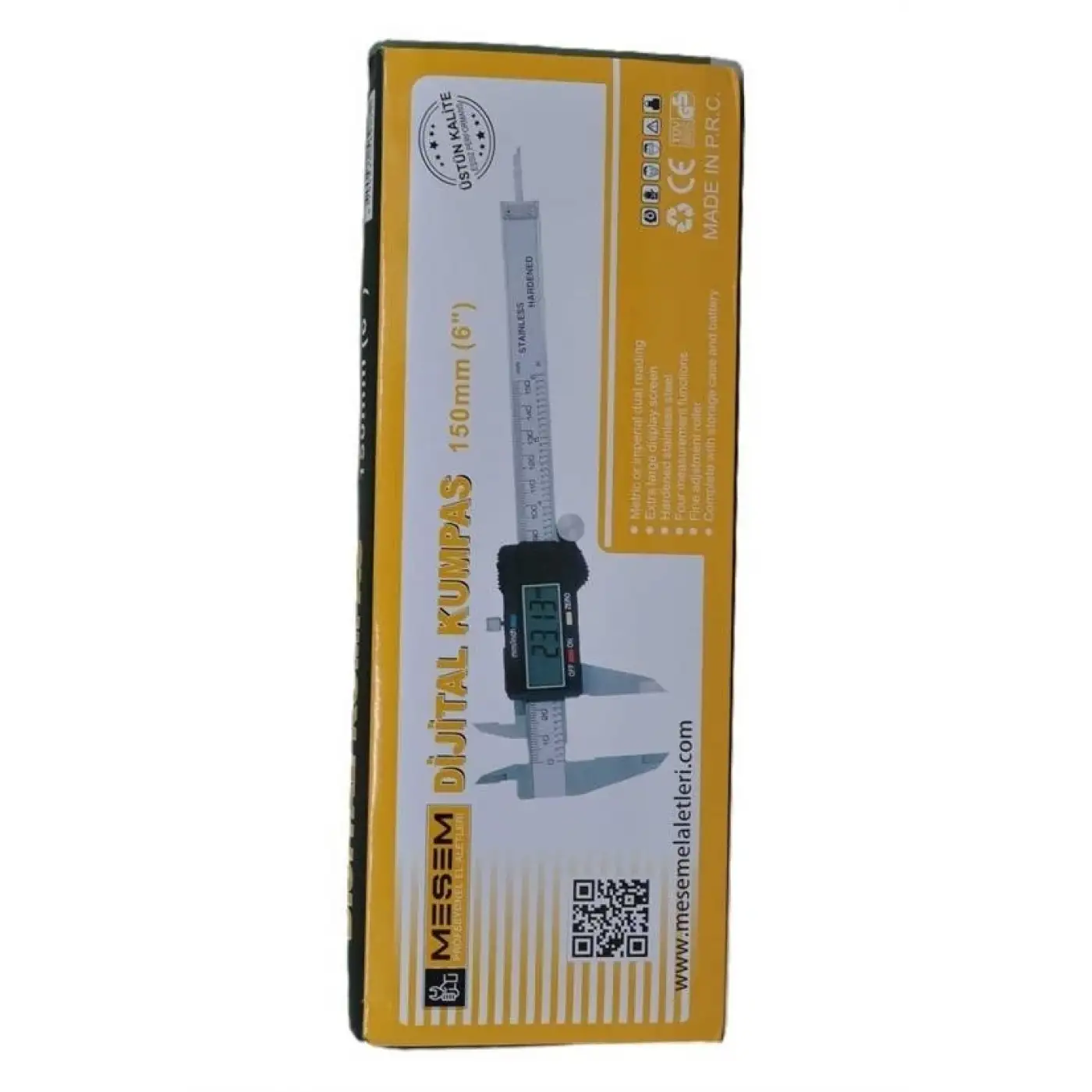 150 Mm Mekanik Çelik Kumpas Özel Kutulu Hassas Manuel Ölçü Aleti