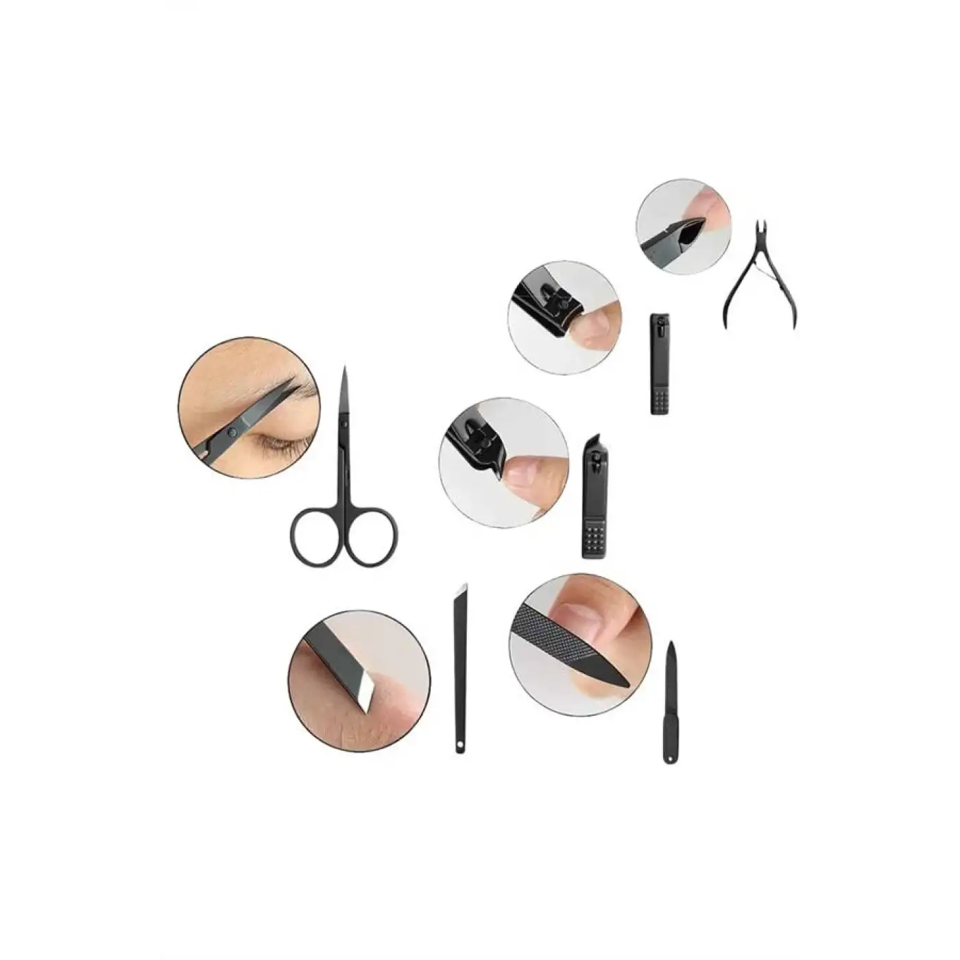 17 Parça Manikür Seti El ve Ayak Bakımı Törpü Cımbız Tırnak Temizleme