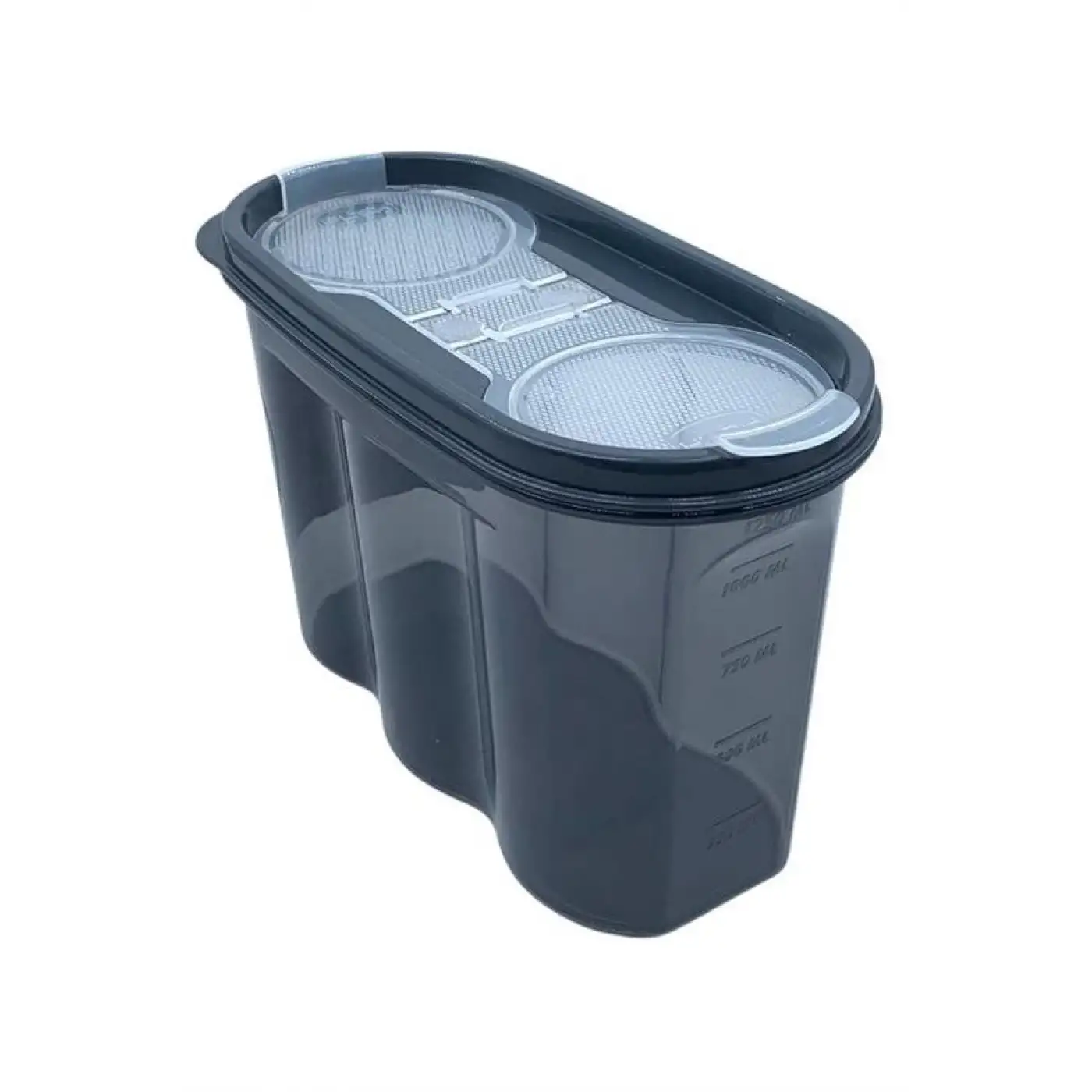 2 Kapaklı Ölçekli Erzak Saklama Kabı - 1,2 Litre - Sa930