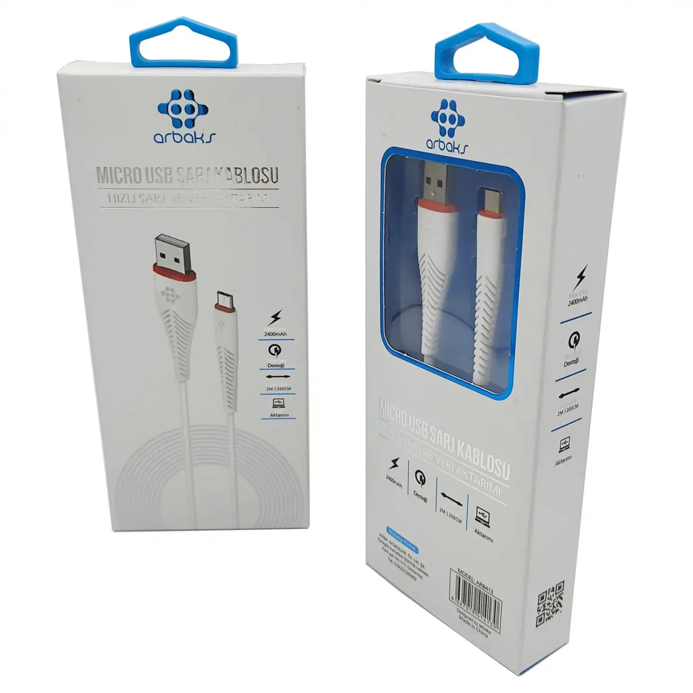 2 Metre (Micro) Hızlı Şarj Veri Aktarımı Veltex VTX-413