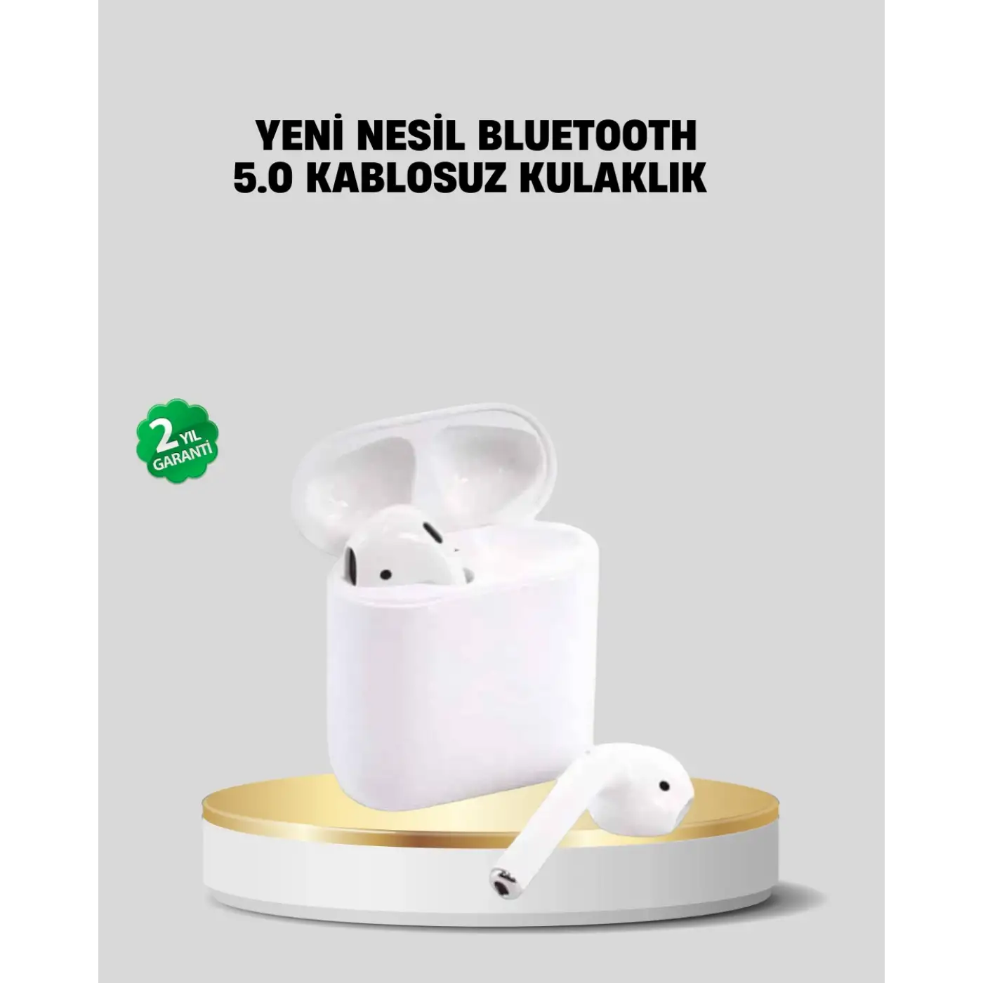 2. Nesil Bluetooth 5.0 Kablosuz Kulaklık Su Geçirmez HD Ses