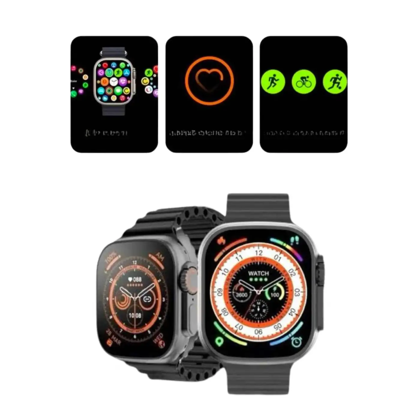 2025 Model Akıllı Saat Kordon Hediyeli Çağrı Cevaplama Uzun Pil Süreli Android İOS Uyumlu